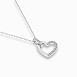 Колие сърце от бяло злато 18К с диаманти 0.18ct | Код: 104-10058 Колие сърце от бяло злато 18К с диаманти 0.18ct | Код: 104-10058