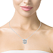 Колие от бяло злато 18k с диаманти 0.27ct – елегантен модел IT40 с кръгли и багет диаманти Колие от бяло злато 18k с диаманти 0.27ct – елегантен модел IT40 с кръгли и багет диаманти