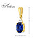 Колие от жълто злато 14К със естествен сапфир 0.90 ct и диаманти 0.026 ct – елегантен дизайн, лукс на достъпна цена, код ZS0308 Колие от жълто злато 14К със естествен сапфир 0.90 ct и диаманти 0.026 ct – елегантен дизайн, лукс на достъпна цена, код ZS0308
