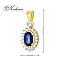 Луксозна висулка със сапфир и диаманти 0.70 ct | 14К жълто злато | Код ZS0312 Луксозна висулка със сапфир и диаманти 0.70 ct | 14К жълто злато | Код ZS0312