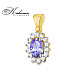 Златна висулка с танзанит и диаманти 0.52 ct | 14K жълто злато | Код ZTZ0182 Златна висулка с танзанит и диаманти 0.52 ct | 14K жълто злато | Код ZTZ0182