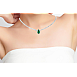 Колие от бяло злато 18k със смарагд 1.42ct и диаманти 1.43ct – луксозен модел IT31 Колие от бяло злато 18k със смарагд 1.42ct и диаманти 1.43ct – луксозен модел IT31