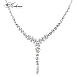 Луксозно колие от бяло злато 18k с диаманти 2.49ct – модел IT32 с изящна Y-форма Луксозно колие от бяло злато 18k с диаманти 2.49ct – модел IT32 с изящна Y-форма