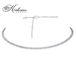 Тенис колие с диаманти 1.70 ct бяло злато 18К луксозна линия код IT56