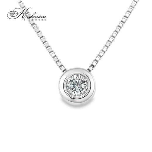 Колие от бяло злато 14k с диамант 0.15ct | Код: RN103 Колие от бяло злато 14k с диамант 0.15ct | Код: RN103