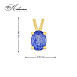Висулка от жълто злато 14К с естествен танзанит 0.34 ct | Kirkorian Diamonds