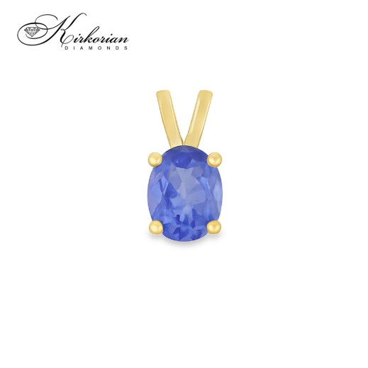 Висулка от жълто злато 14К с естествен танзанит 0.30 ct | Kirkorian Diamonds Висулка от жълто злато 14К с естествен танзанит 0.30 ct | Kirkorian Diamonds