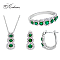 Комплект от бяло злато 18к. със смарагди 1.10 карата и диаманти 0.67 карата Код:KM25 Комплект от бяло злато 18к. със смарагди 1.10 карата и диаманти 0.67 карата Код:KM25