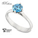 Ексклузивен годежен пръстен с Fancy Vivid Blue диамант 1.04ct | Бяло злато 14k | IGI сертификат – Модел LG614B Ексклузивен годежен пръстен с Fancy Vivid Blue диамант 1.04ct | Бяло злато 14k | IGI сертификат – Модел LG614B
