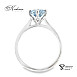 Ексклузивен годежен пръстен с Fancy Vivid Blue диамант 1.04ct | Бяло злато 14k | IGI сертификат – Модел LG614B Ексклузивен годежен пръстен с Fancy Vivid Blue диамант 1.04ct | Бяло злато 14k | IGI сертификат – Модел LG614B
