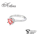 Годежен пръстен с Fancy Vivid Pink диамант 1.07ct | Бяло злато 14k | IGI сертификат – Модел LG625