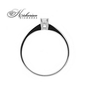 Годежен пръстен 14к. с диамант 0.10 карата код:K121