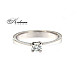 Годежен пръстен бяло злато 14к. с диамант 0.18 карата код:348