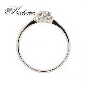 Годежен пръстен 14к. с диамант 0.10 карата код:K360