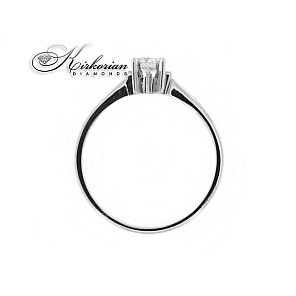Годежен пръстен 14к. с диамант 0.25 карата с GIA сертификат код:501