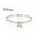 Класически годежен пръстен бяло жълто или розово злато 14к. с диамант 0.20 карата код:564