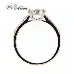 Годежен пръстен бяло злато 14к. с диаманти 0.50 карата код:RN135