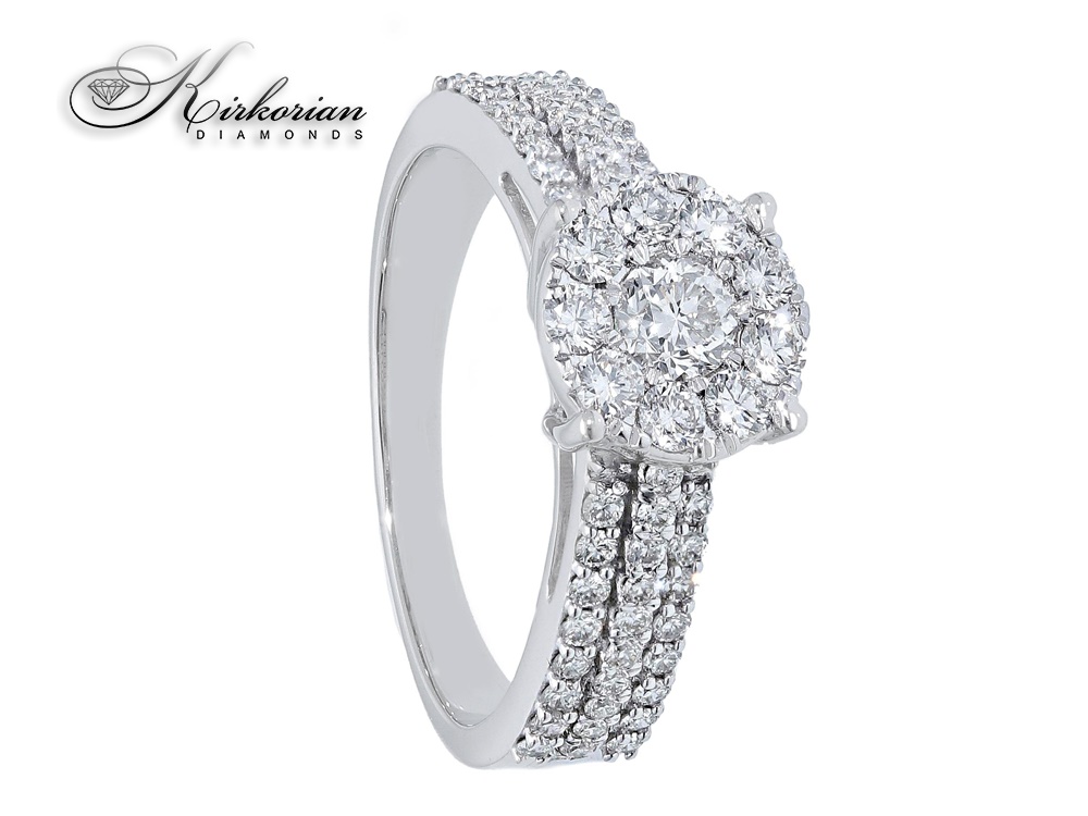 годежен пръстен  бяло злато  18к с диаманти 1.00 карата код:S158690   