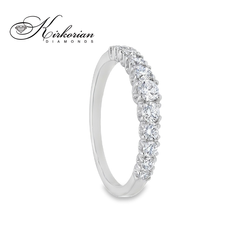 Вечен пръстен от бяло злато 18k с диаманти 0.51ct – модел S196608