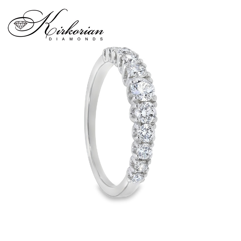 Eternity пръстен от бяло злато 18k с диаманти 0.63ct KD сертификат – изработка по поръчка Eternity пръстен от бяло злато 18k с диаманти 0.63ct KD сертификат – изработка по поръчка