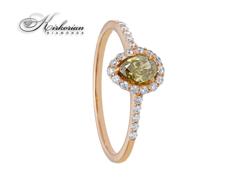Годежен пръстен розово злато 18к  диаманти 0.62ct код:S250053  