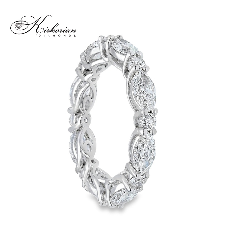 Пръстен халка бяло злато 18k диаманти 3.11ct код:S263602 Пръстен халка бяло злато 18k диаманти 3.11ct код:S263602