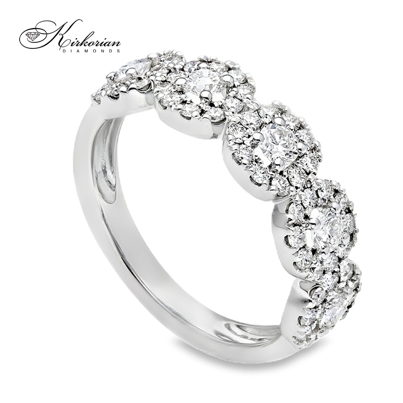 Пръстен халка бяло злато 18k диаманти 1.00ct код:S267419 Пръстен халка бяло злато 18k диаманти 1.00ct код:S267419