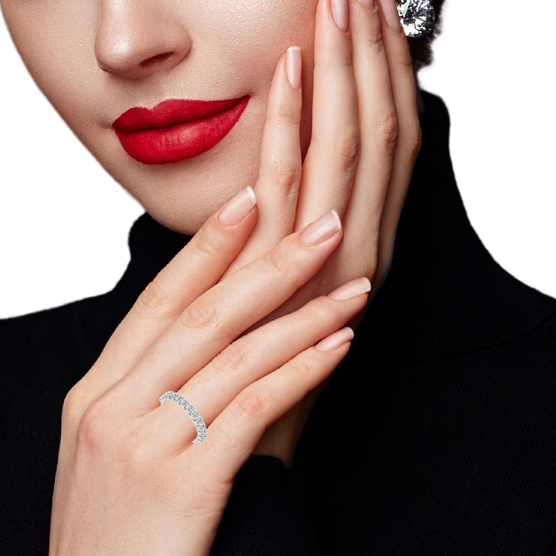 Пръстен бяло злато 18k диаманти 0.649ct код:SBBF28005B Пръстен бяло злато 18k диаманти 0.649ct код:SBBF28005B