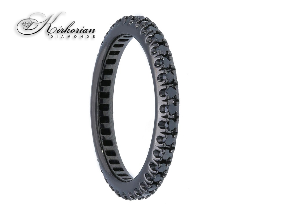 Брачна халка eternity бяло злато черен родий 18k черни диаманти 0.55ct код:SBBI12050KB Брачна халка eternity бяло злато черен родий 18k черни диаманти 0.55ct код:SBBI12050KB