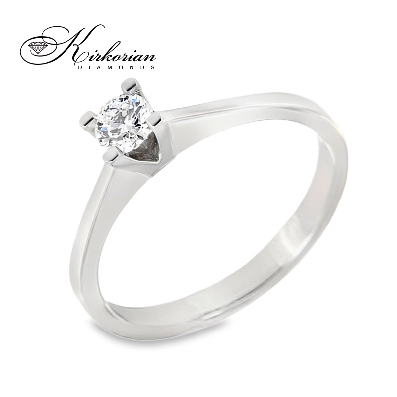 Годежен пръстен с диамант 0.25ct от бяло или жълто злато 14К – класически модел с перфектна визия, цени от производител