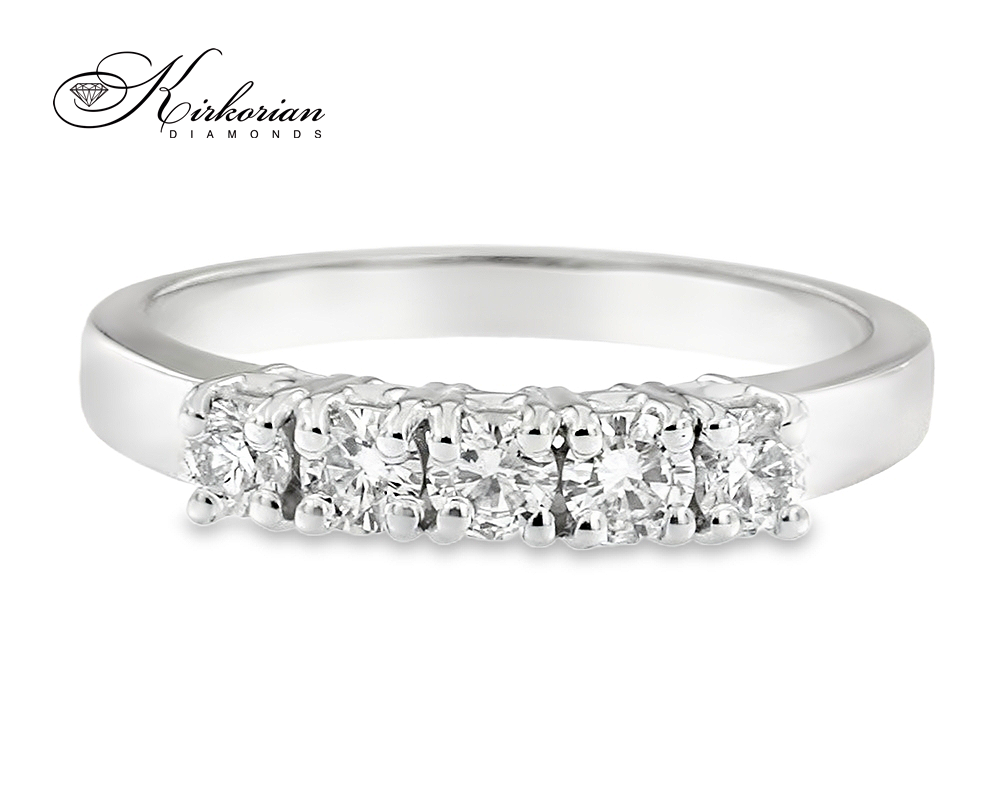 Пръстен от бяло или жълто злато 14k с диаманти 0.52ct – модел K607
