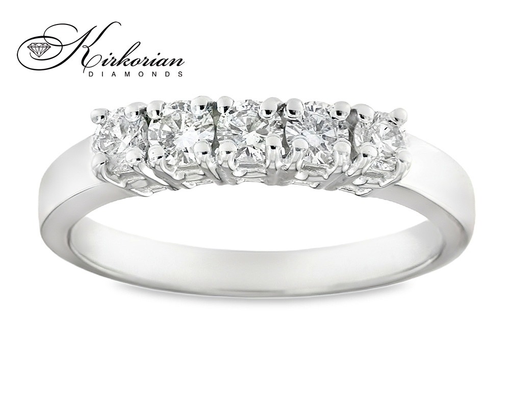 Пръстен от бяло или жълто злато 14k с диаманти 0.52ct – модел K607