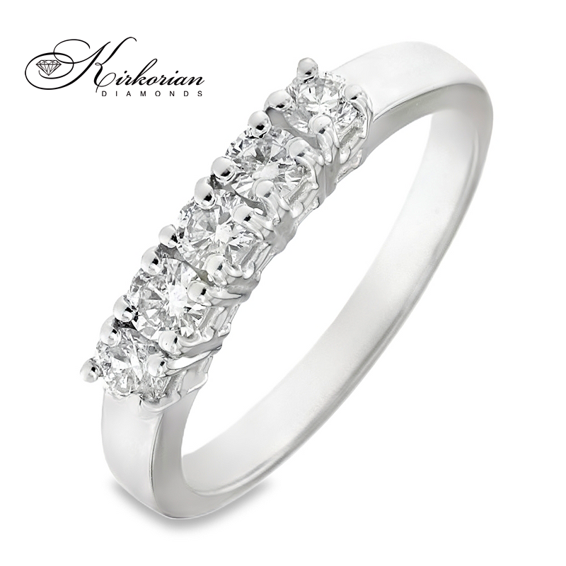 Пръстен от бяло или жълто злато 14k с диаманти 0.52ct – модел K607