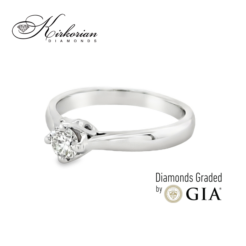 Годежен пръстен с диамант GIA 0.25 ct – злато 14К (бяло или жълто) | Цени от производител