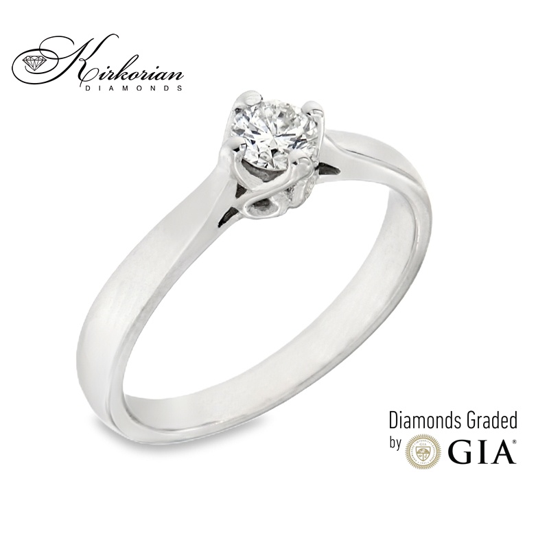 Годежен пръстен с диамант GIA 0.25 ct – злато 14К (бяло или жълто) | Цени от производител