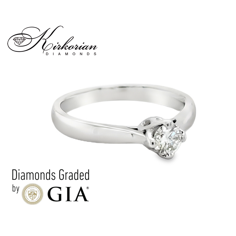 Годежен пръстен с диамант GIA 0.25 ct – злато 14К (бяло или жълто) | Цени от производител