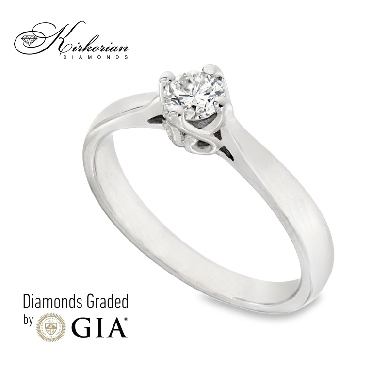 Годежен пръстен с диамант GIA 0.25 ct – злато 14К (бяло или жълто) | Цени от производител