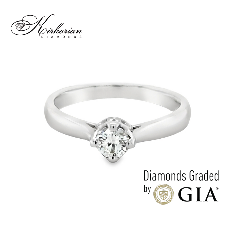Годежен пръстен с диамант GIA 0.25 ct – злато 14К (бяло или жълто) | Цени от производител Годежен пръстен с диамант GIA 0.25 ct – злато 14К (бяло или жълто) | Цени от производител