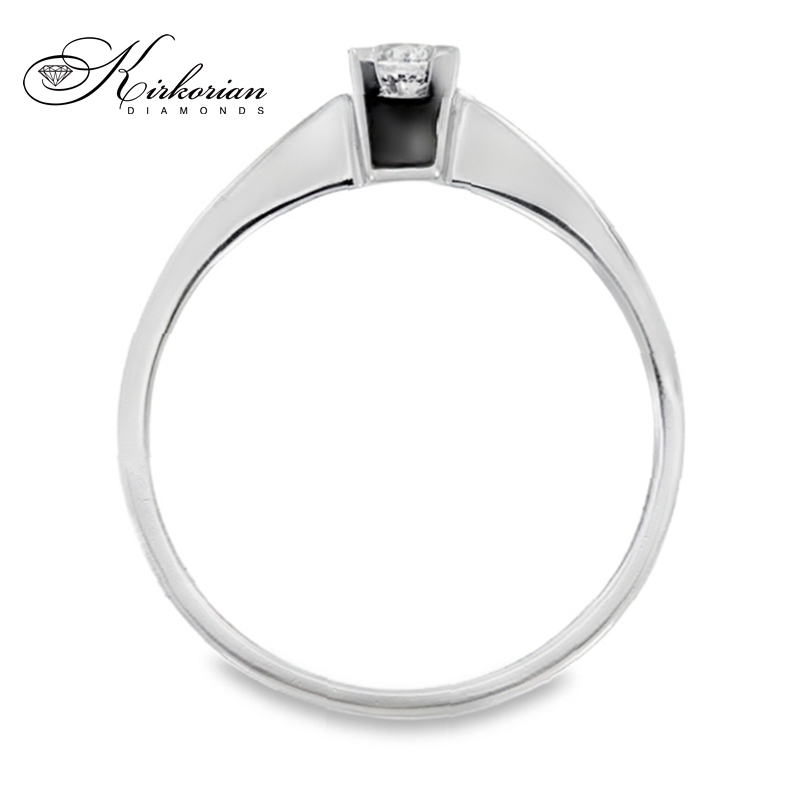 Годежен пръстен от бяло или жълто злато 14К с диамант 0.14 ct – код G355 | Цени от производител