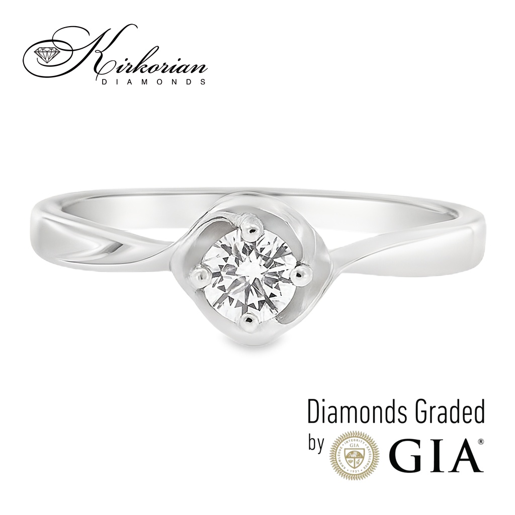 Годежен пръстен с диамант 0.25 ct GIA – цени от производител Годежен пръстен с диамант 0.25 ct GIA – цени от производител
