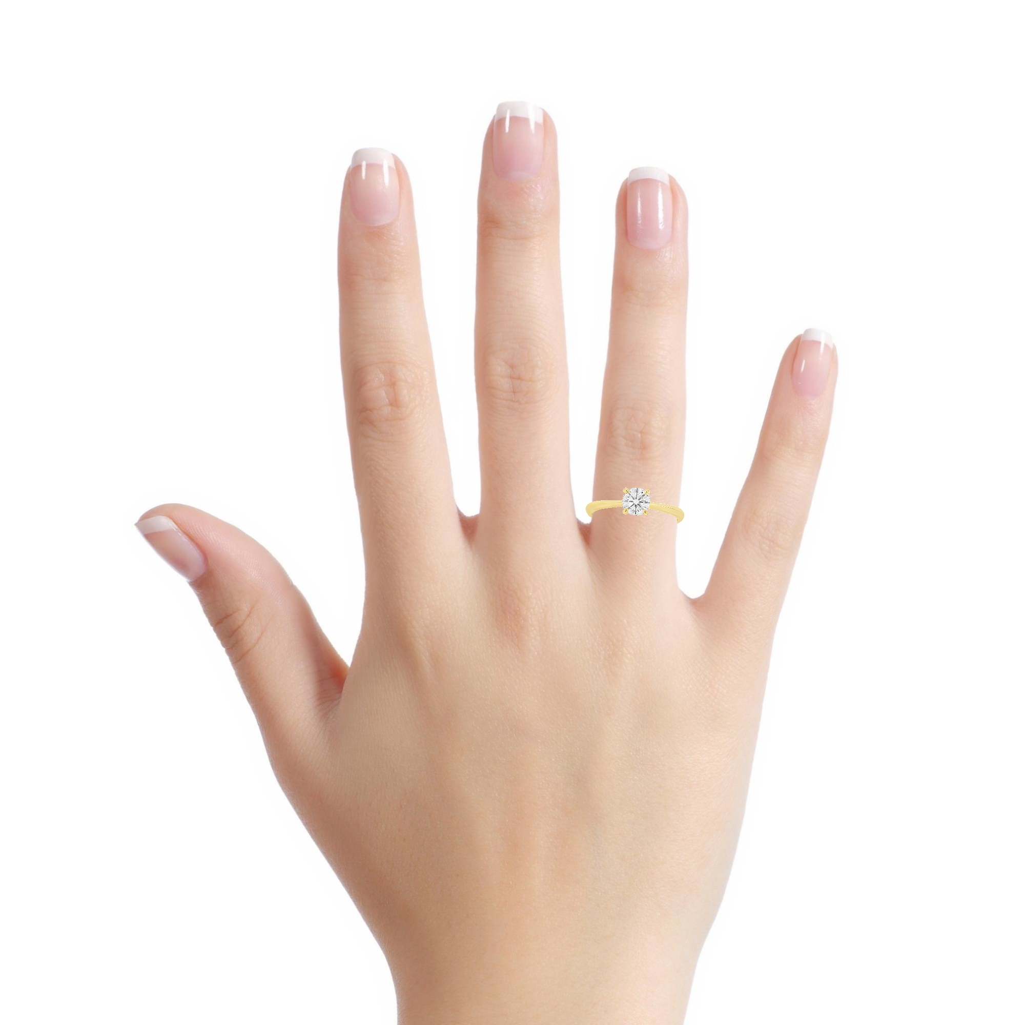 Изискан годежен пръстен от жълто злато 14k с диамант 0.50ct H VS1 IGI – модел K654B Изискан годежен пръстен от жълто злато 14k с диамант 0.50ct H VS1 IGI – модел K654B