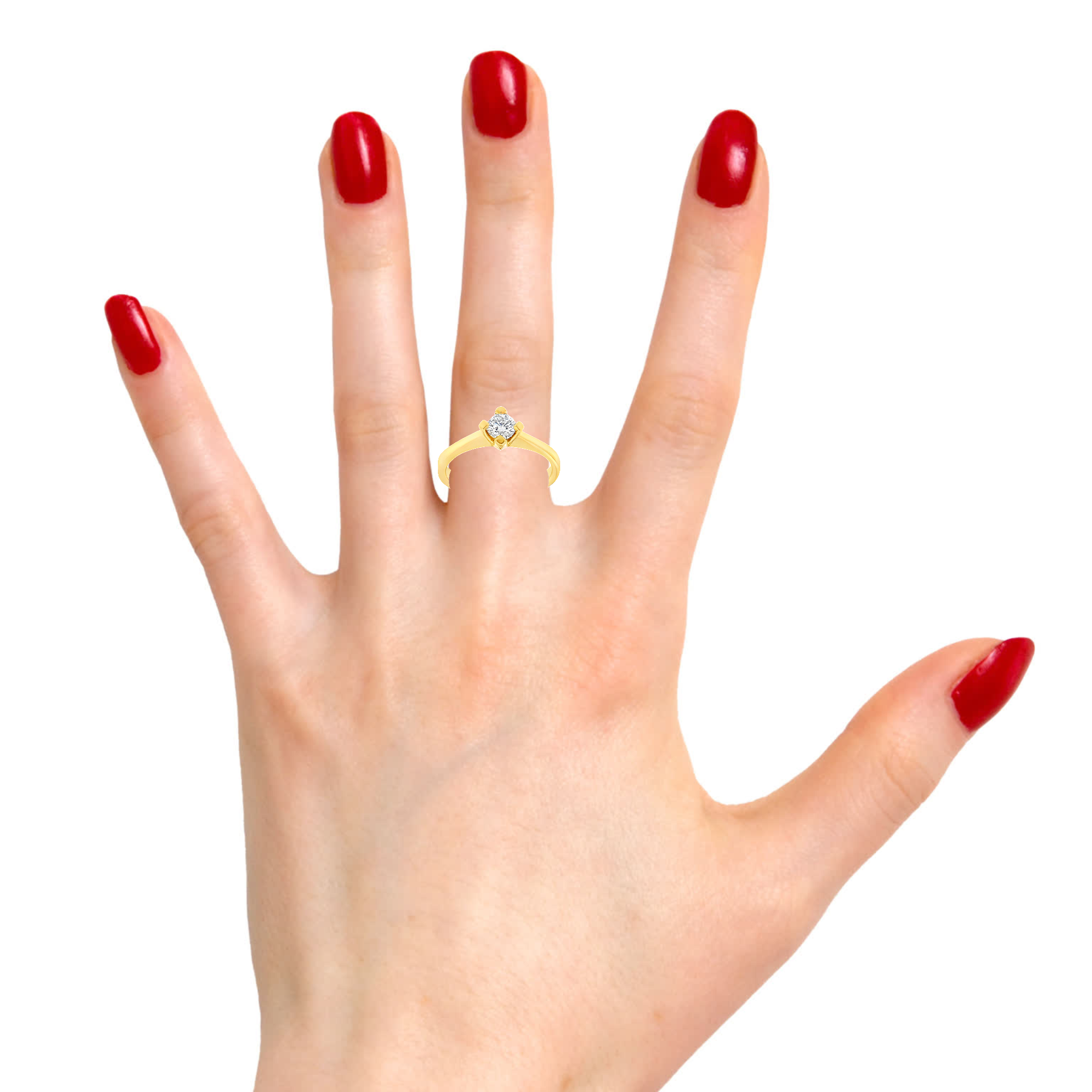 Годежен пръстен от жълто злато 14к с диамант 0.30ct – GIA сертификат – код K586G Годежен пръстен от жълто злато 14к с диамант 0.30ct – GIA сертификат – код K586G
