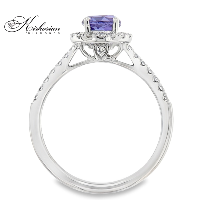 Пръстен с танзанит 0.55ct и диаманти 0.31ct бяло злато 18k – модел RG026536A Пръстен с танзанит 0.55ct и диаманти 0.31ct бяло злато 18k – модел RG026536A