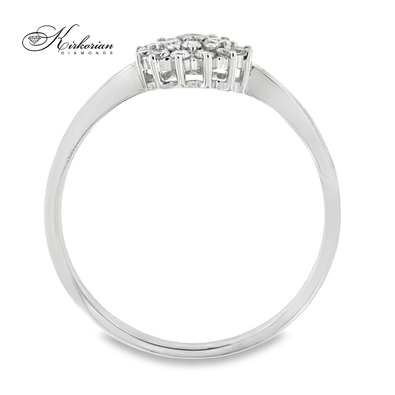 Годежен пръстен от бяло злато 18К с диаманти 0.18 ct KD сертификат код RN12 ТОП ЦЕНА Годежен пръстен от бяло злато 18К с диаманти 0.18 ct KD сертификат код RN12 ТОП ЦЕНА