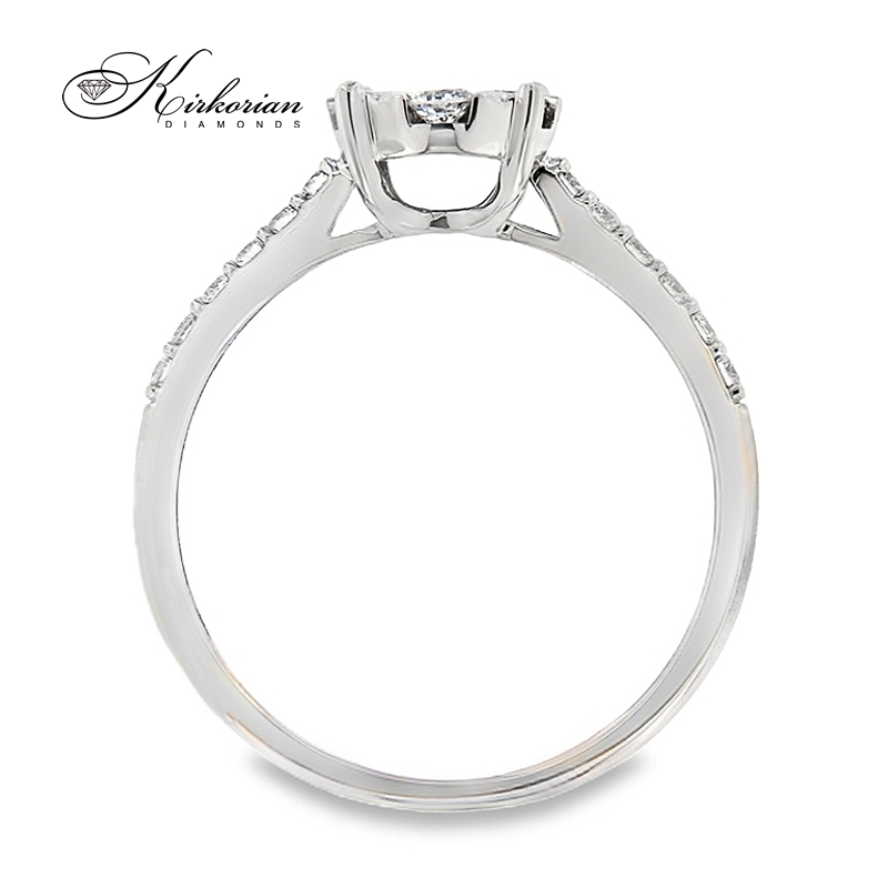 Годежен пръстен от бяло злато 18k с диамант 0.50ct – модел RN135
