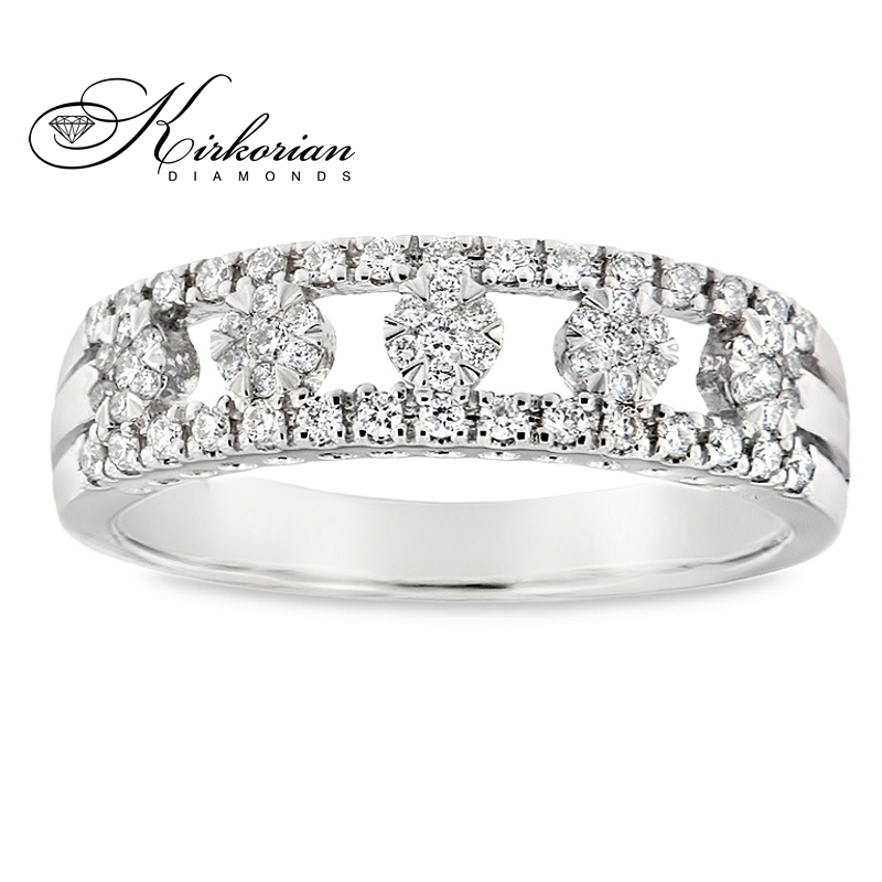 Пръстен от бяло злато 14k с диаманти 0.28ct – модел RN148