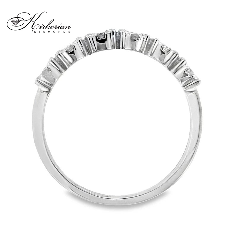 Вечен пръстен лента от бяло злато 18k с диаманти 0.34ct – модел RN62 Вечен пръстен лента от бяло злато 18k с диаманти 0.34ct – модел RN62