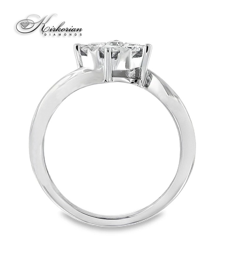 Годежен пръстен от бяло злато 18k с диаманти 0.50ct KD I/SI RN79B Годежен пръстен от бяло злато 18k с диаманти 0.50ct KD I/SI RN79B