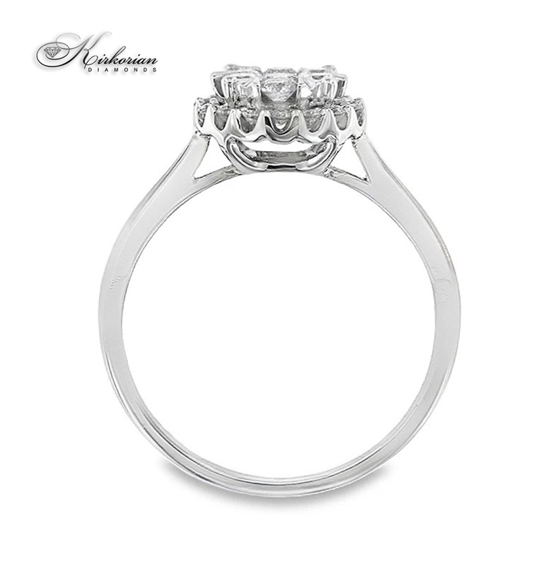 Годежен пръстен от бяло злато 14k с диаманти 0.50ct KD сертификат RN8 Годежен пръстен от бяло злато 14k с диаманти 0.50ct KD сертификат RN8