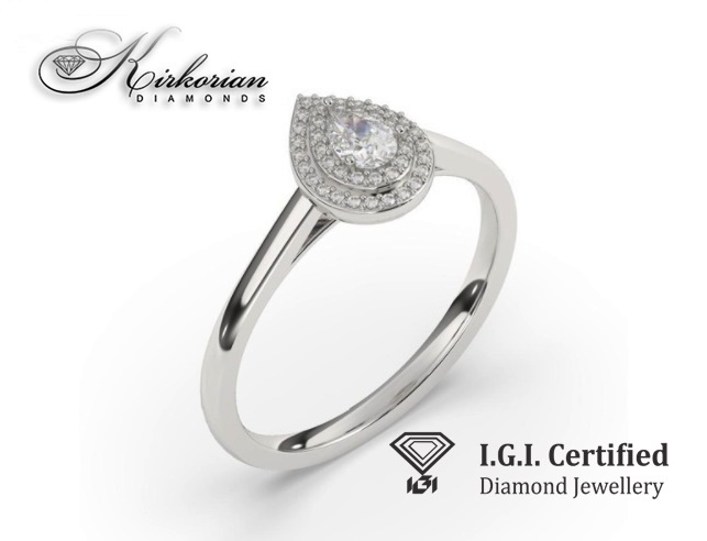 Годежен пръстен 14. с диаманти 0.24 карата IGI сертификат код:F23